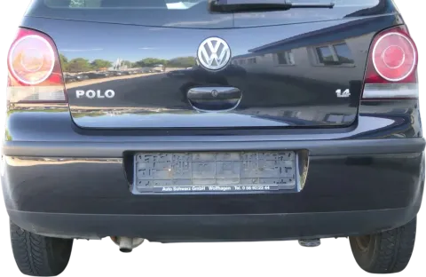 VW Polo 9N 9N3 Stoßstange Heckstoßstange hinten schwarz LC9Z