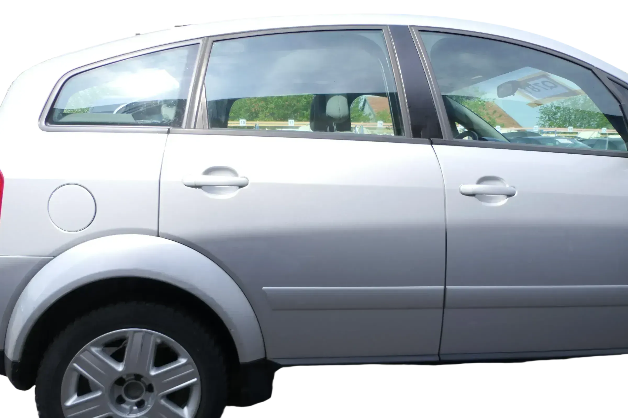 Audi A2 8Z Tür Türblatt hinten rechts silber LY7W - ohne Anbauteile - Bild 1