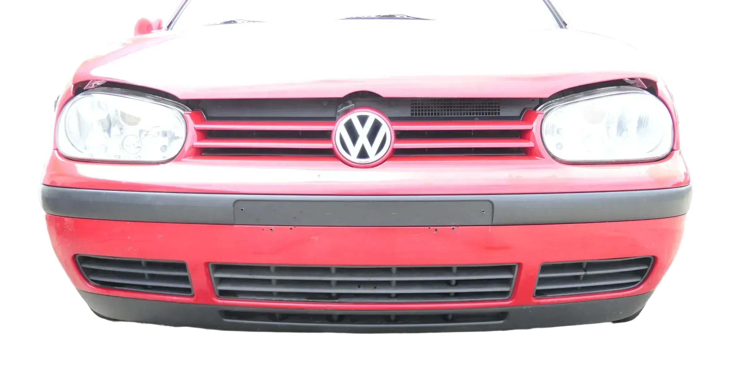 VW Golf 4 1J Stoßstange vorne Stoßfänger vorn rot LY3D - Bild 1