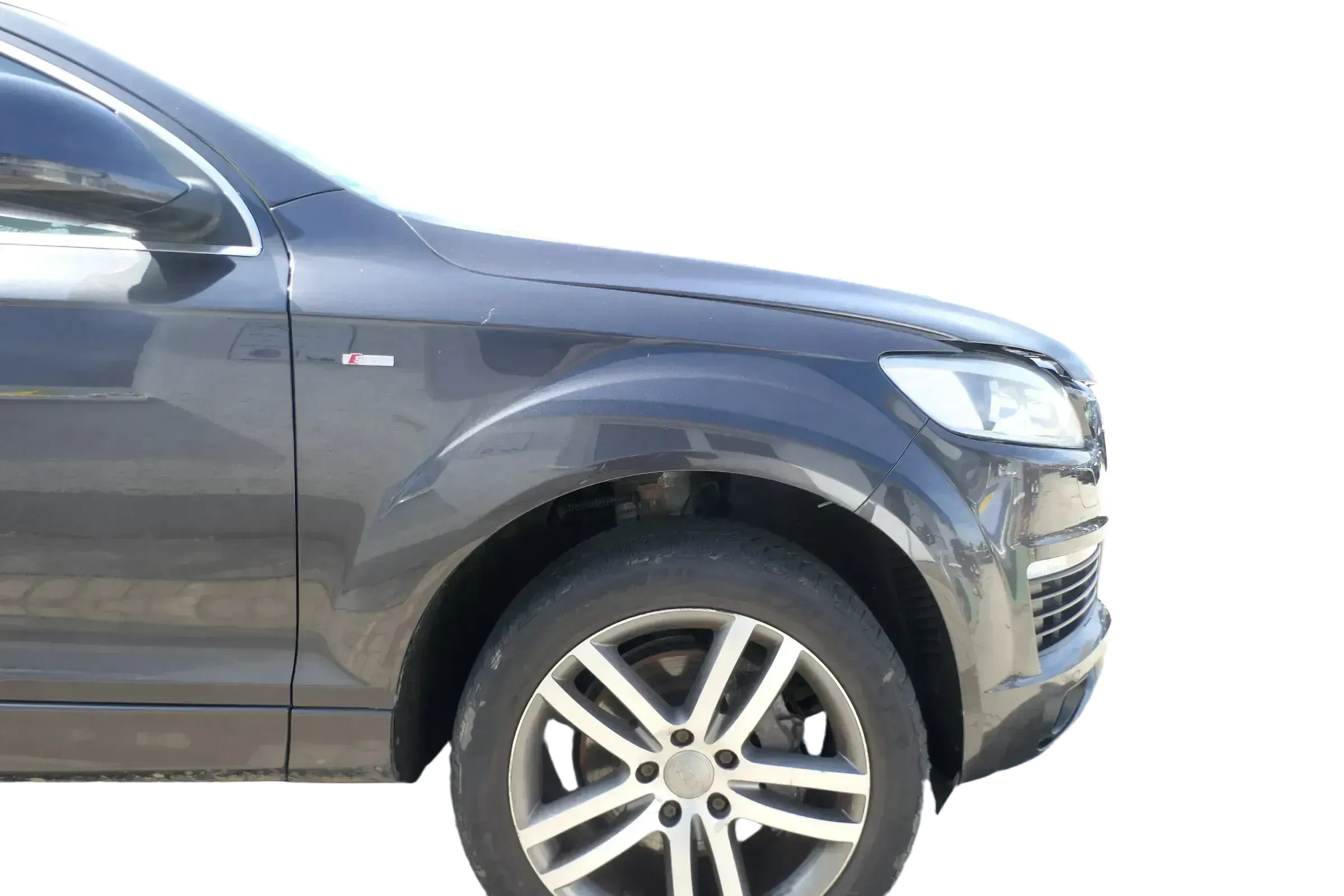 Audi Q7 4L Kotflügel vorne rechts lavagrau LZ7L grau S-line - Bild 1