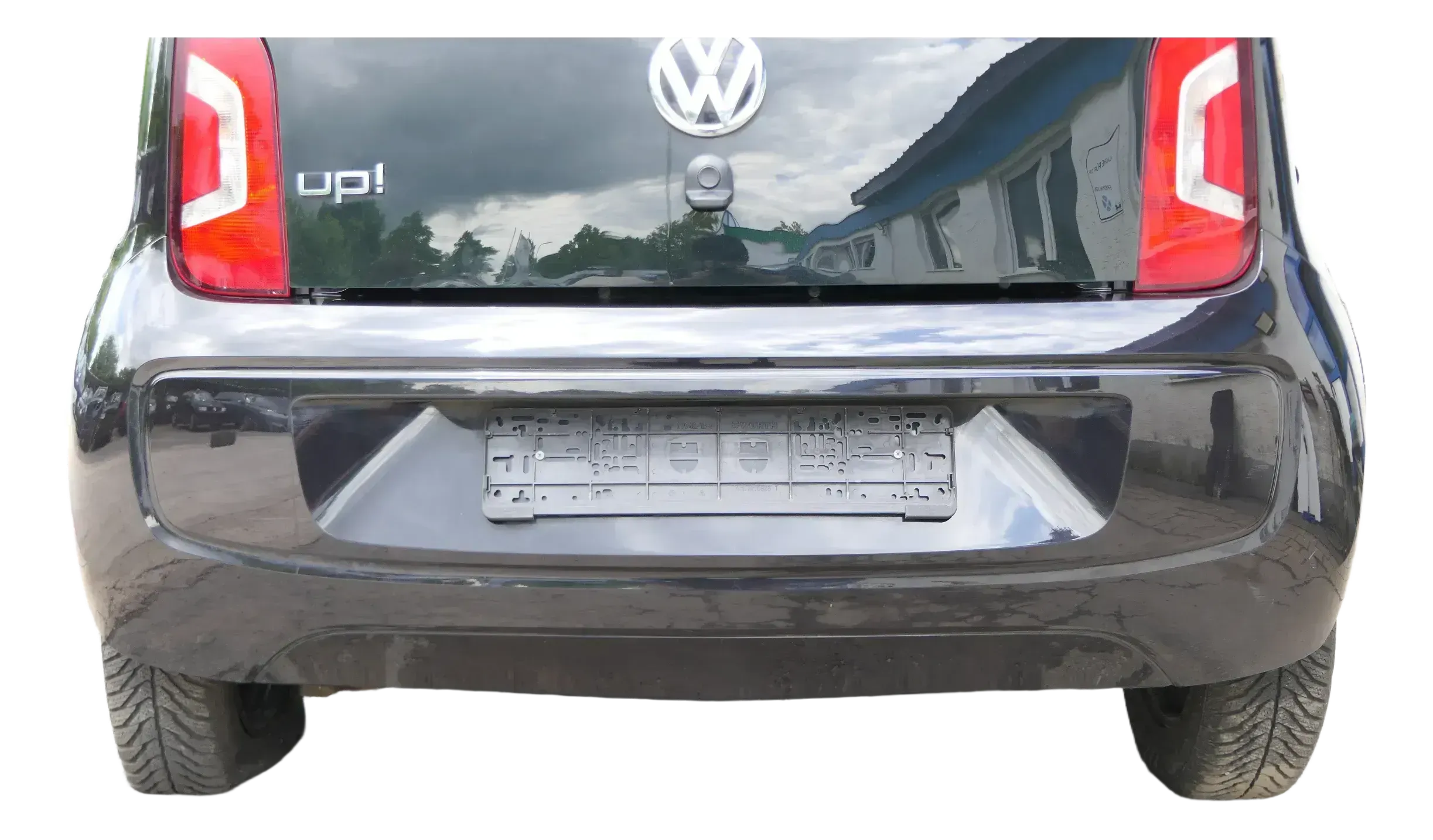 VW UP Stoßstange hinten Stoßfänger Heckstoßstange LC9X schwarz 1S6807421P - Bild 1
