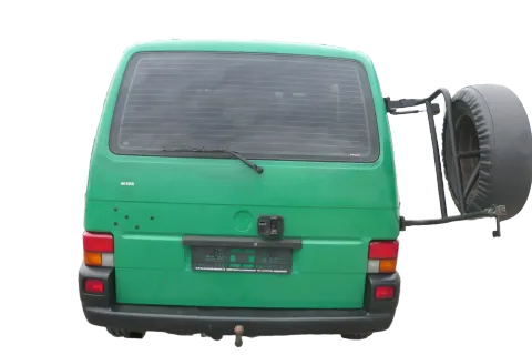 VW T4 Transporter Heckklappe Klappe hinten Kofferraumklappe grün Polizei Scheibe