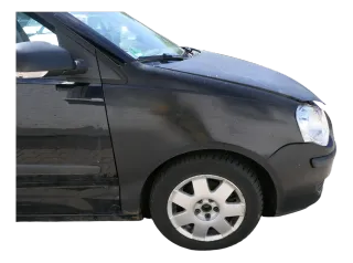 VW Polo 9N3 Kotflügel vorne rechts schwarz matt - Bild 1
