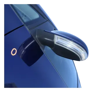 VW Golf 5+6 5M1 Plus elektrischer Spiegel Außenspiegel links blau LD5Q Glas - Bild 5