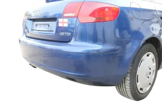Audi A3 8P Stoßstange Stoßfänger hinten 4/5-Türer blau LZ5C - Bild 4