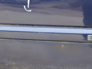 Golf 3 1E Cabrio Leiste Zierleiste Seite vorne links 2/3-Türer an Tür blau LC5U - Bild 3