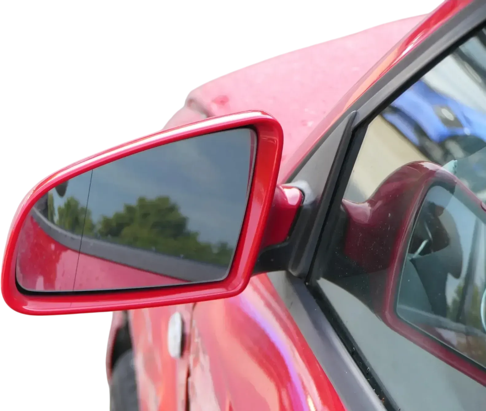 Audi A3 8P elektrischer Spiegel Außenspiegel vorne links rot LY3J + Glas - Bild 1