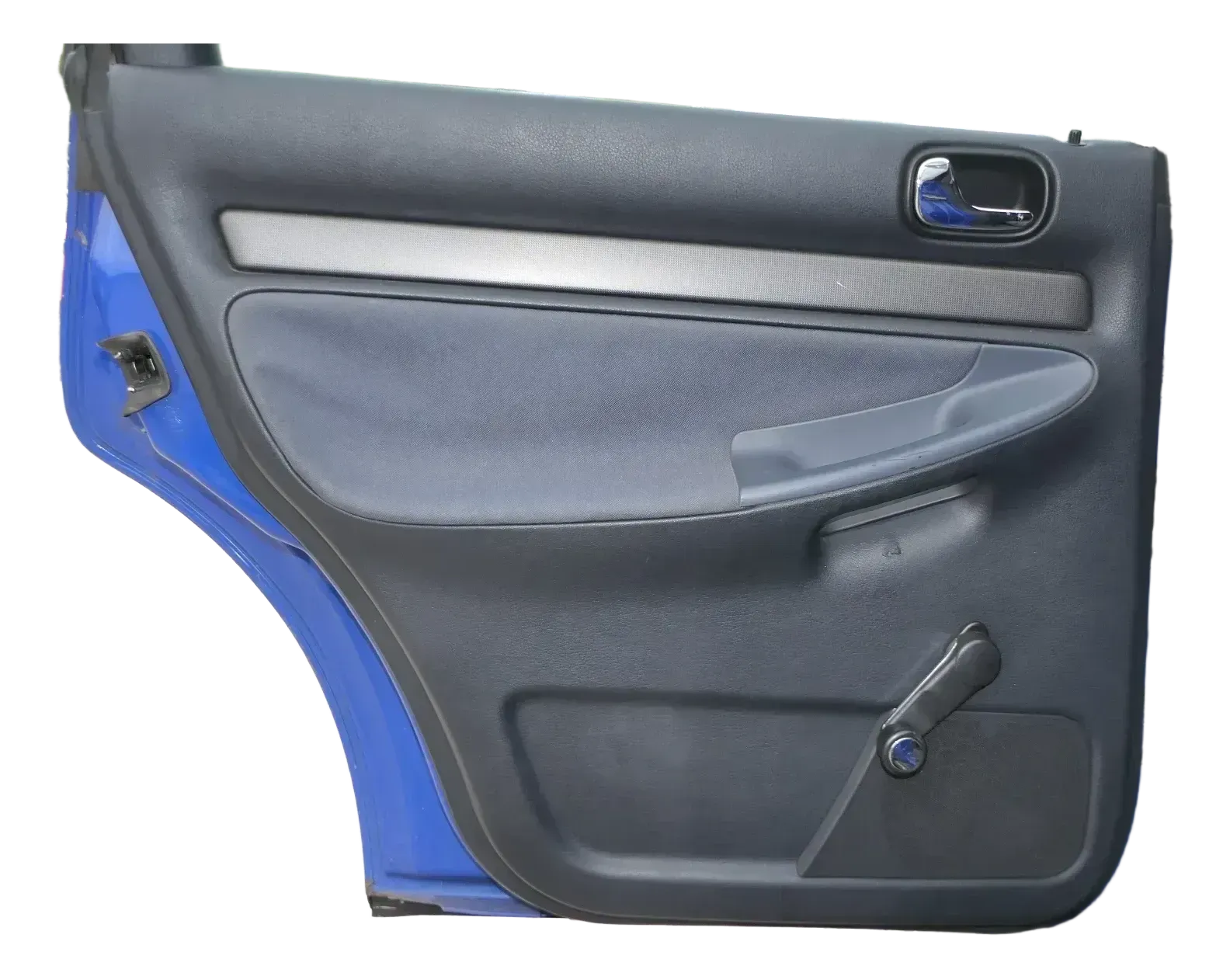 1x Audi A4 B5 Türverkleidung Verkleidung Tür hinten links Abdeckung Griff -blau - Bild 1