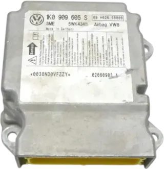 Skoda Octavia 1Z Steuergerät Airbagsteuergerät 1K0909605S 09 H026 S0800 Airbag - Bild 1