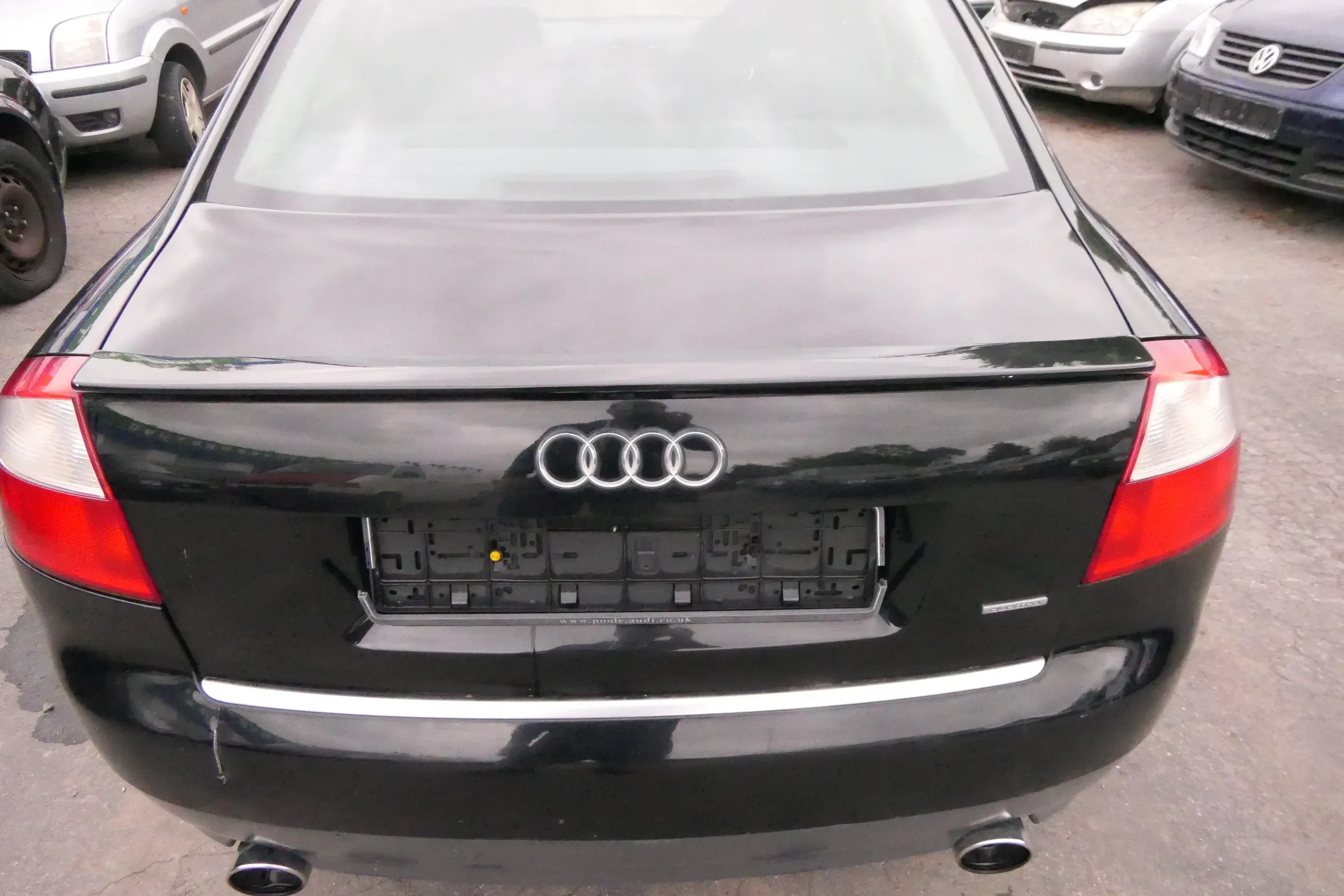 Audi A4 B6 8E Limousine Limo Heckklappe Klappe hinten schwarz LY9B Spoiler - Bild 1