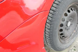 VW Touran 1T Stoßstange hinten Heckstoßstange Stoßfänger rot LY3D - Bild 6