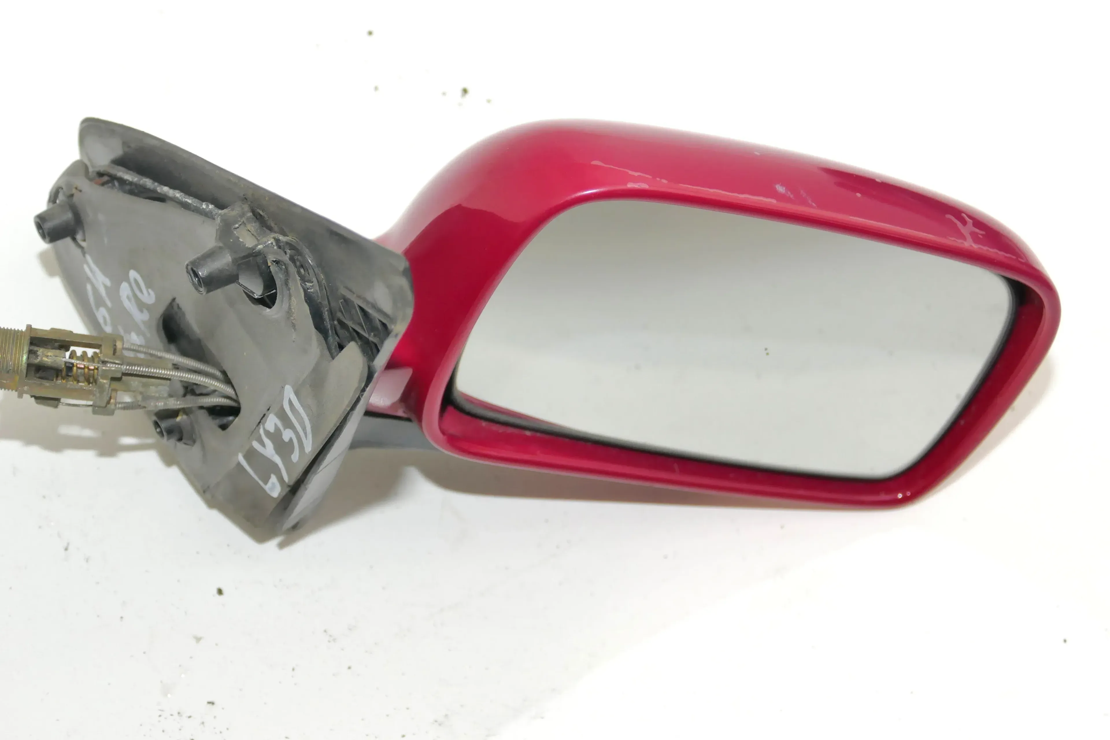 VW Polo Kombi manueller Spiegel vorne rechts rot LY3D (Aufnahme vergleichen! - Bild 1