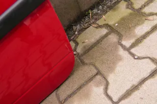 VW Lupo Seat Arosa Tür vorne links Fahrertür rot LP3G ohne Anbauteile (mechan - Bild 3