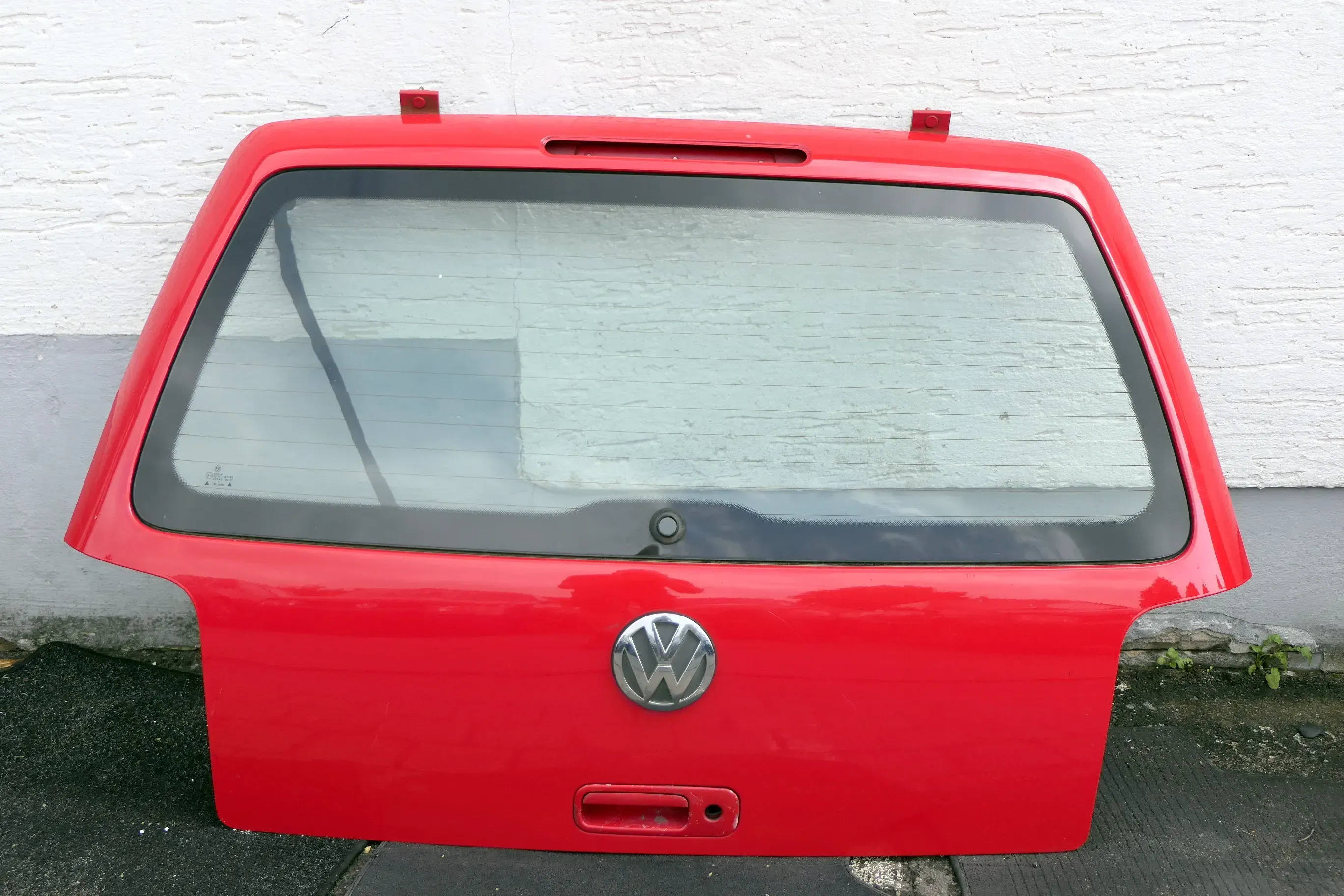 VW Lupo 6X Heckklappe hinten Klappe Kofferraumklappe mit Scheibe rot LP3G - Bild 1