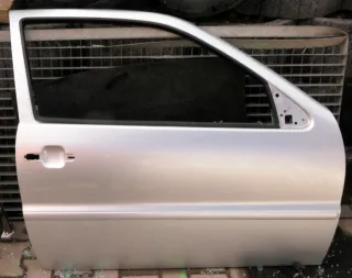 VW Polo 6N 6N2 Tür vorne rechts Beifahrertür 2/3-Türer silber LA7W - Bild 1