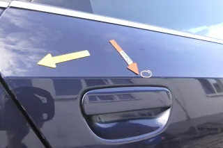 Audi A6 4B C5 Tür Türblatt hinten rechts blau LZ5L - Bild 8