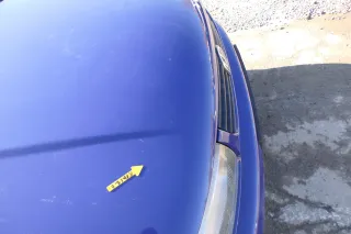 VW Polo 6N Motorhaube Frontklappe Haube vorne Klappe blau LD5D - Bild 3