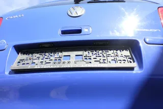 VW Polo 6N2 Stoßstange hinten Heckstoßstange Stoßfänger blau LA5C surf - Bild 2