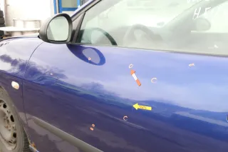 Seat Ibiza 6L Tür Fahrertür 2/3-Türer vorne links blau LS5S - Bild 5