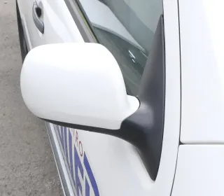 Skoda Fabia 6Y elektrisch Spiegel Außenspiegel rechts mit Glas weiß LF9E - Bild 1