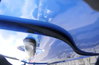 VW Touran 1T 1T3 Tür hinten links blau LA5X und Scheibe ohne Anbauteile - Bild 2