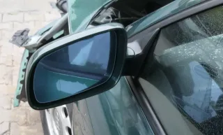 Audi A3 8L elektrischer Spiegel Außenspiegel links mit Glas grün LZ6L kaktusgrün - Bild 1