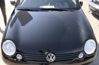 VW Lupo 6X 6E  Motorhaube Klappe Frontklappe Haube vorne schwarz L041 uni f - Bild 3