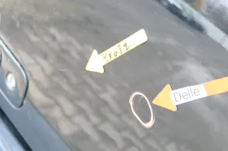 VW Lupo 6X Heckklappe Klappe Kofferraumklappe Scheibe schwarz L041 ohneAnbautei - Bild 5