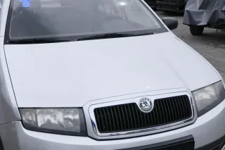 Skoda Fabia 6Y Motorhaube KLappe vorne silber grau LF7T + Grill - Bild 5