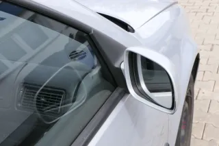 VW Golf 4 Bora manueller Spiegel rechts Außenspiegel silber grau LB7Z Glas - Bild 3