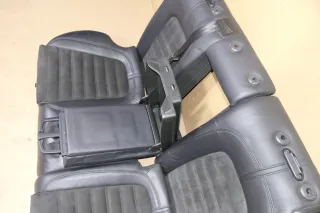 VW Passat 3C Kombi Sitz Rückbank Rücksitzbank Sitze Leder schwarz - Bild 4