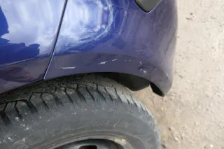 VW Polo 9N 9N3 Stoßstange Heckstoßstange hinten blau LB5N - Bild 8
