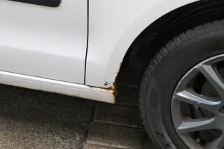 VW Polo 9N3 Kotflügel vorne rechts weiß LB9A - Bild 2