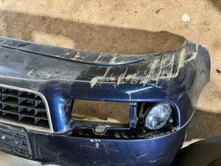 Audi A6 4B Frontstoßstange Stoßstange vorne Stoßfänger blau LZ5L Facelift - Bild 6