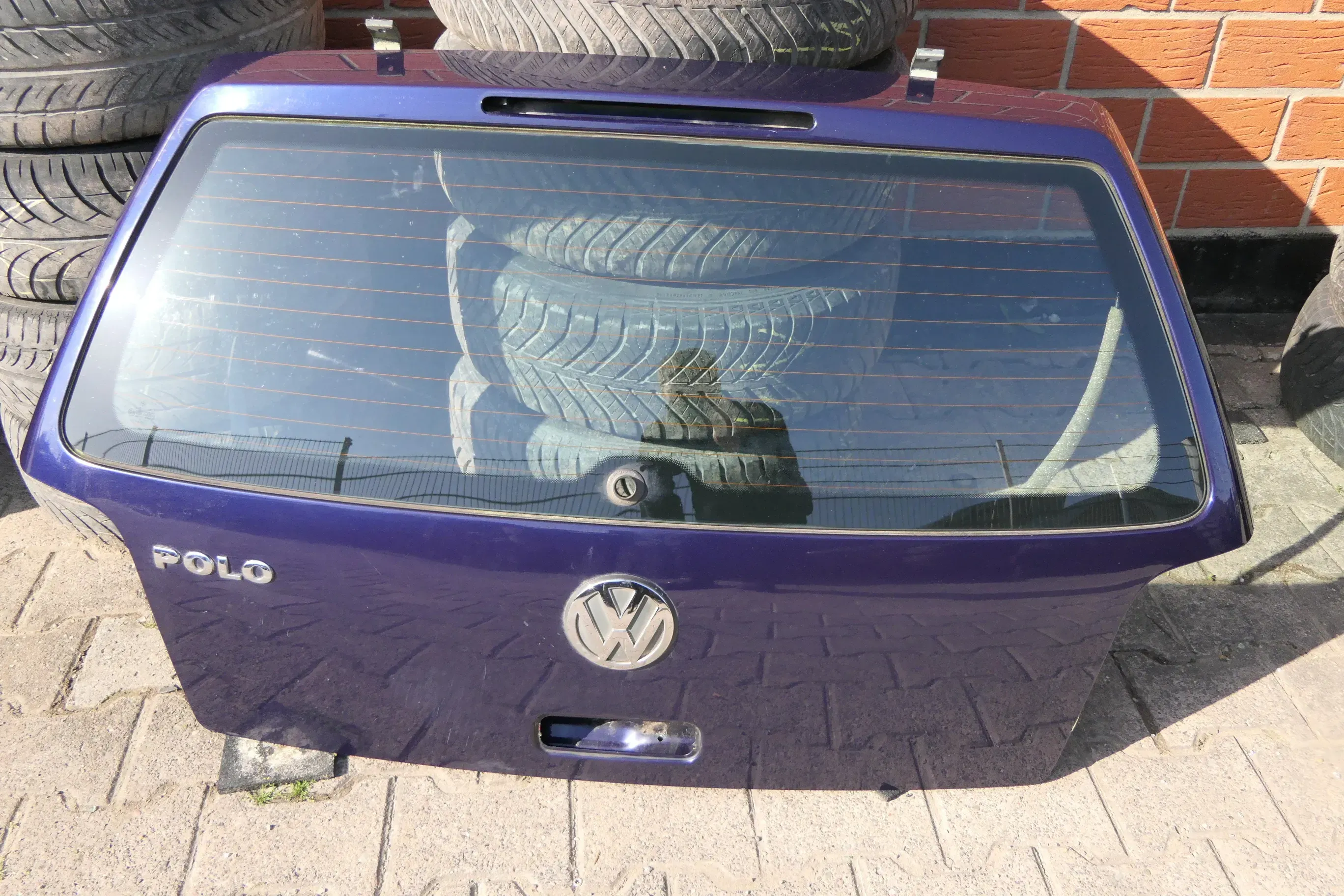 VW Polo 6N2 Heckklappe Klappe hinten Kofferraumklappe blau LB5N - Bild 1