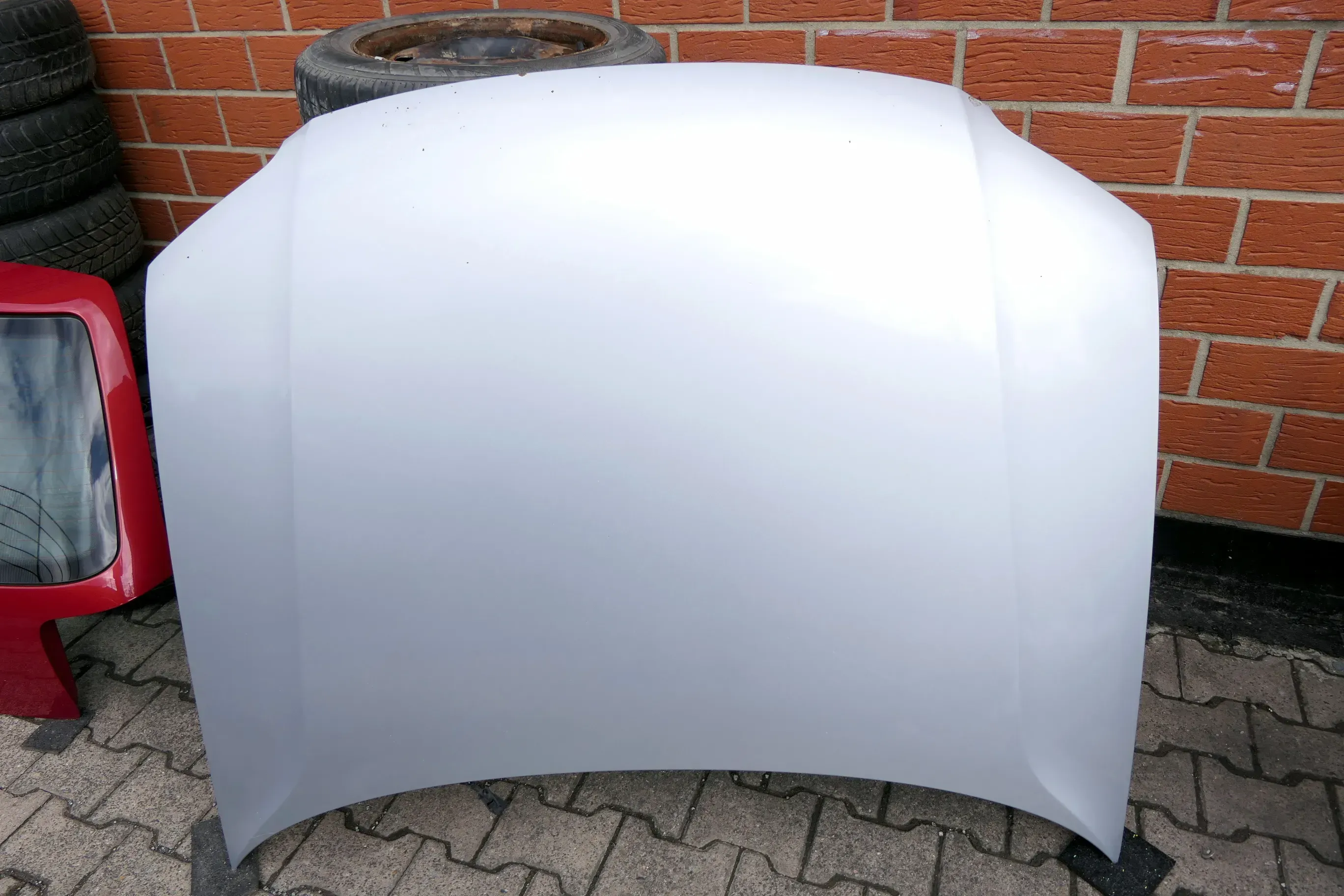 VW Passat 3BG Motorhaube Klappe vorne vorn Haube silber LA7W - Bild 1