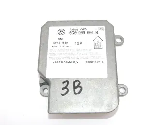 VW Passat 3B 3BG Steuergerät Airbag Airbagsteuergerät 6Q0909605B Index 03 - Bild 1