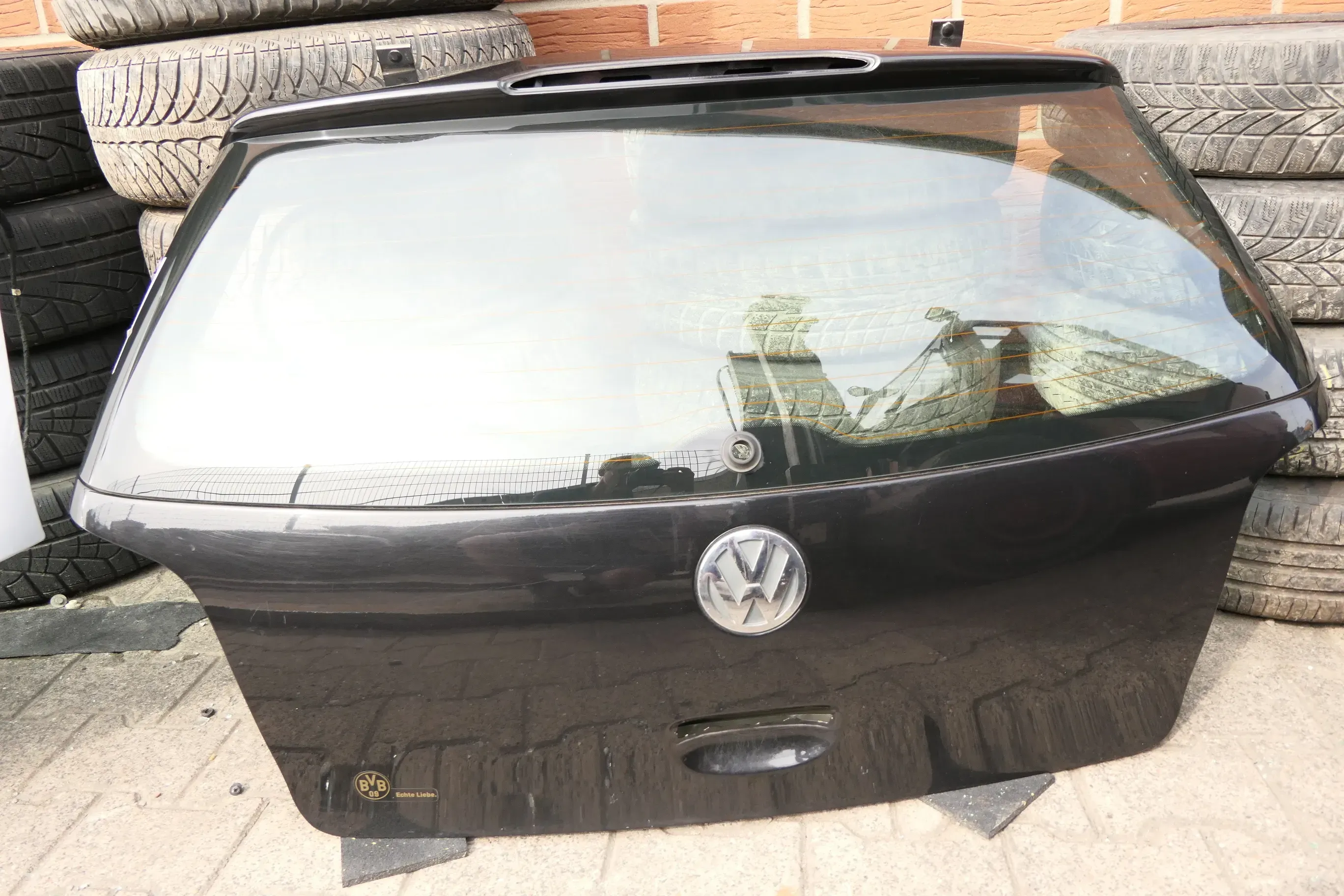 VW Polo 9N3 Heckklappe Kofferraumklappe Klappe hinten schwarz LC9Z - Bild 1