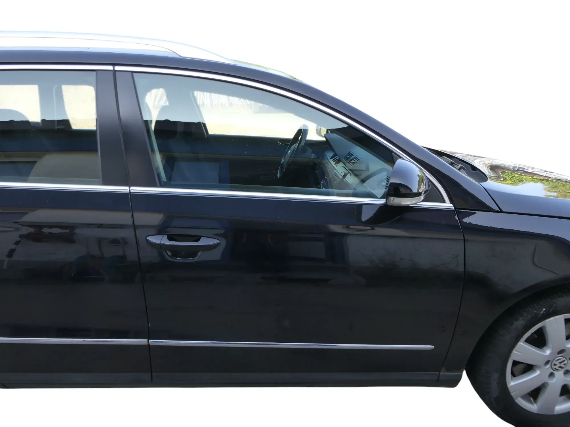 Passat 3C Kombi o. Limo Tür vorne rechts Beifahrer schwarz LC9X ohneAnbauteile - Bild 1
