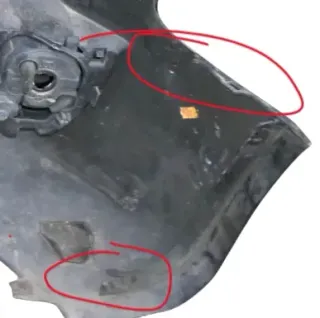 Audi A5 8T Frontstoßstange Stoßstange vorn vorne Stoßfänger schwarz LZ9Y- MÄNGEL - Bild 15