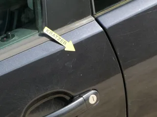 VW Polo 9N 9N3 Tür vorne links Fahrertür 2/3-Türer schwarz LC9Z -ohne Anbauteile - Bild 5