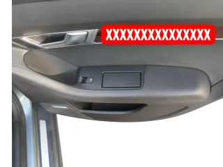 1x A6 4F Türverkleidung Verkleidung Tür hinten rechts schwarz Leder - Bose Rollo - Bild 6