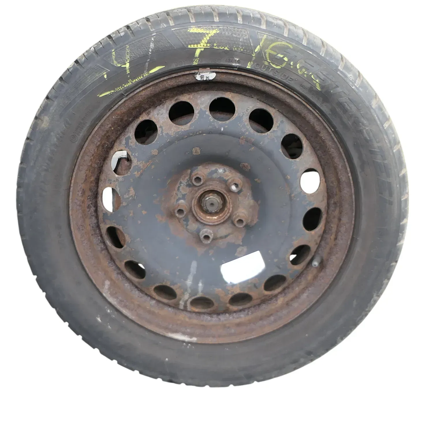 1x  Golf 4 Bora Reifen Felgen 205/55 R16 Winterreifen 7mm M+S Allwetterreifen VL - Bild 1