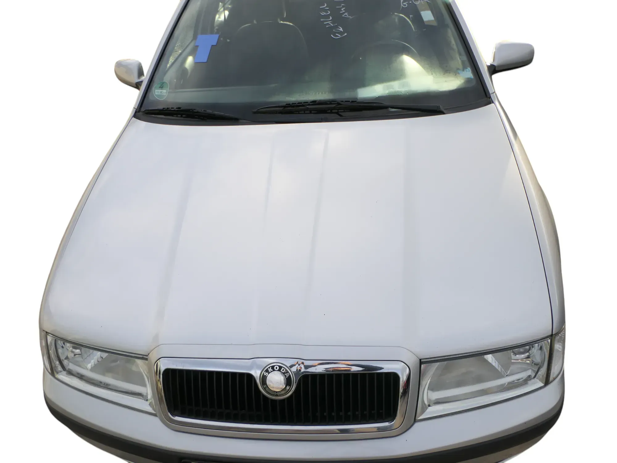 Skoda Octavia 1U Motorhaube Haube Klappe vorne silber grau LF7T mit Grill - Bild 1