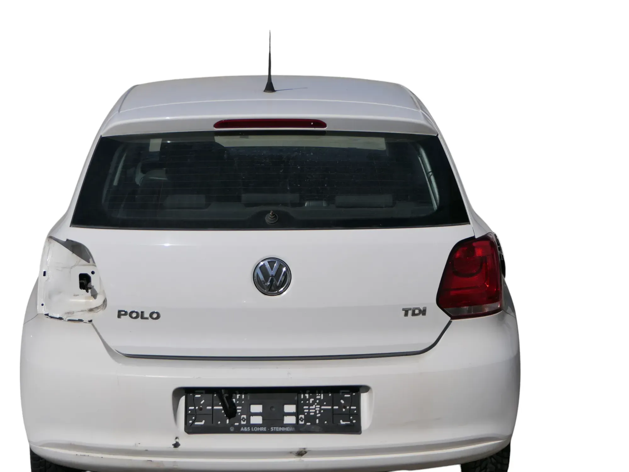Polo 6R 6C Heckklappe Kofferraumklappe Klappe Scheibe weiß LB9A OHNEAnbauteil - Bild 1