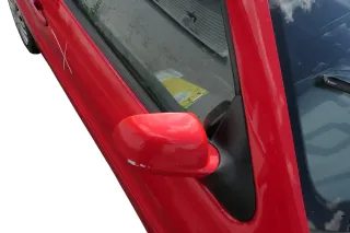 VW Polo 6N2 manueller Spiegel Außenspiegel rechts außen rot LP3G + Glas - Bild 2