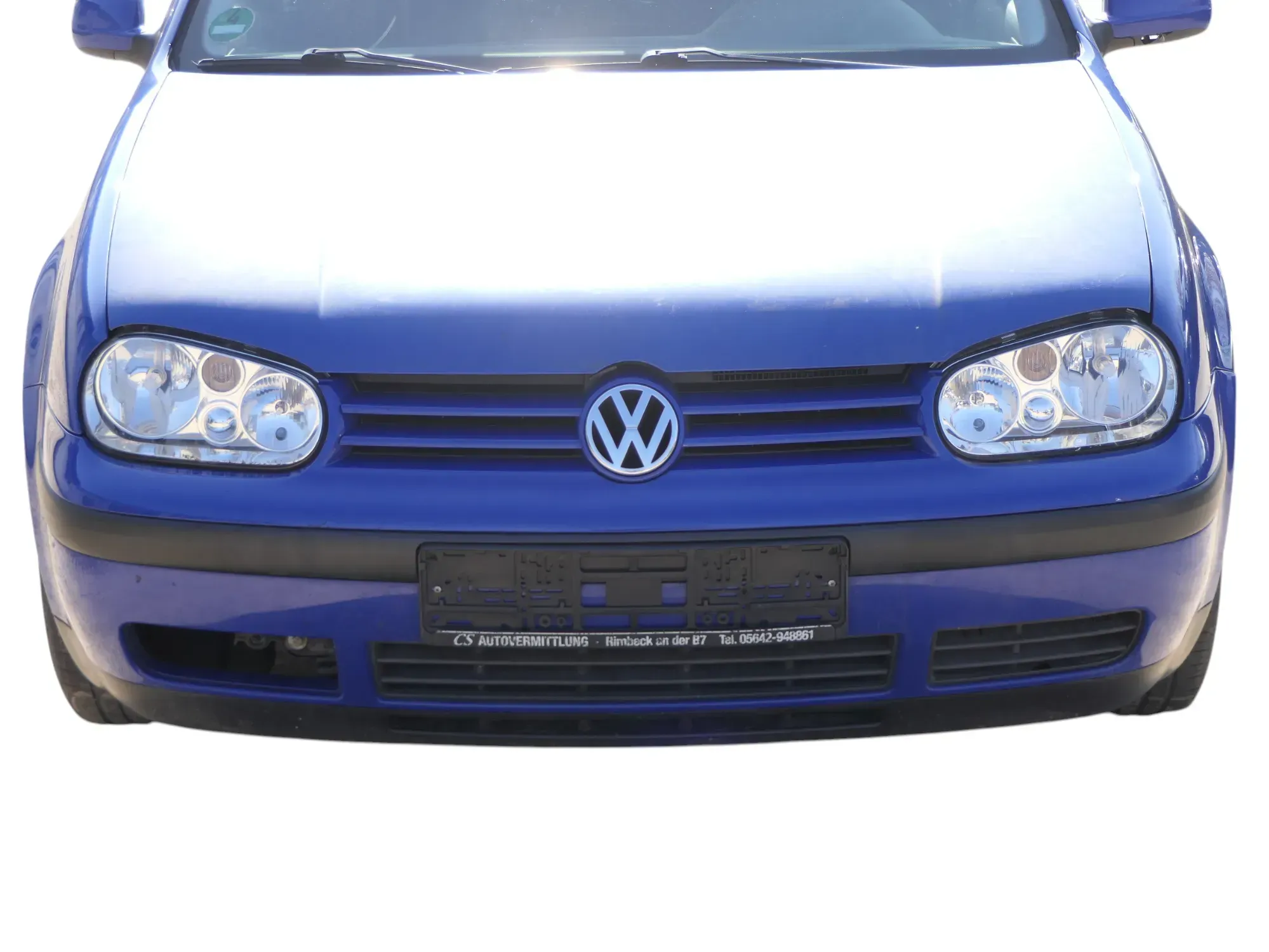 VW Golf 4 1J Stoßstange vorne Stoßfänger vorn blau LA5C - Bild 1