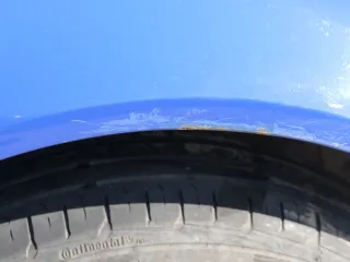 VW Golf 4 1J Kotflügel vorne rechts blau LA5C - Bild 4