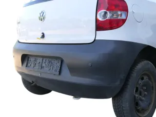 VW Fox 5Z Stoßstange hinten Stoßfänger schwarz matt unlackiert - Bild 10