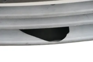 VW Fox 5Z Stoßstange vorne Stoßfänger silber LA7W mit Grill - Bild 3
